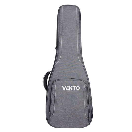 VK-P28 41' Acoustic Guitar Gig Bag – 28mm Padded Grey
