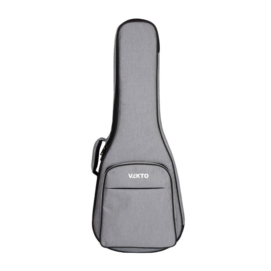 VK-A28 41' Acoustic Guitar Gig Bag – 28mm Padded Grey